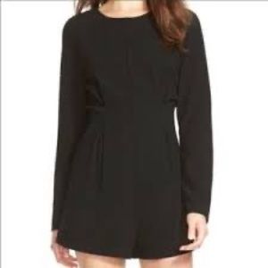 Nordstrom size small black long sleeved romper